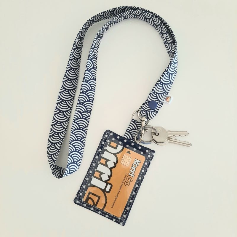 Porte-clé collier + badge/carte - SoLittlePea - Création d